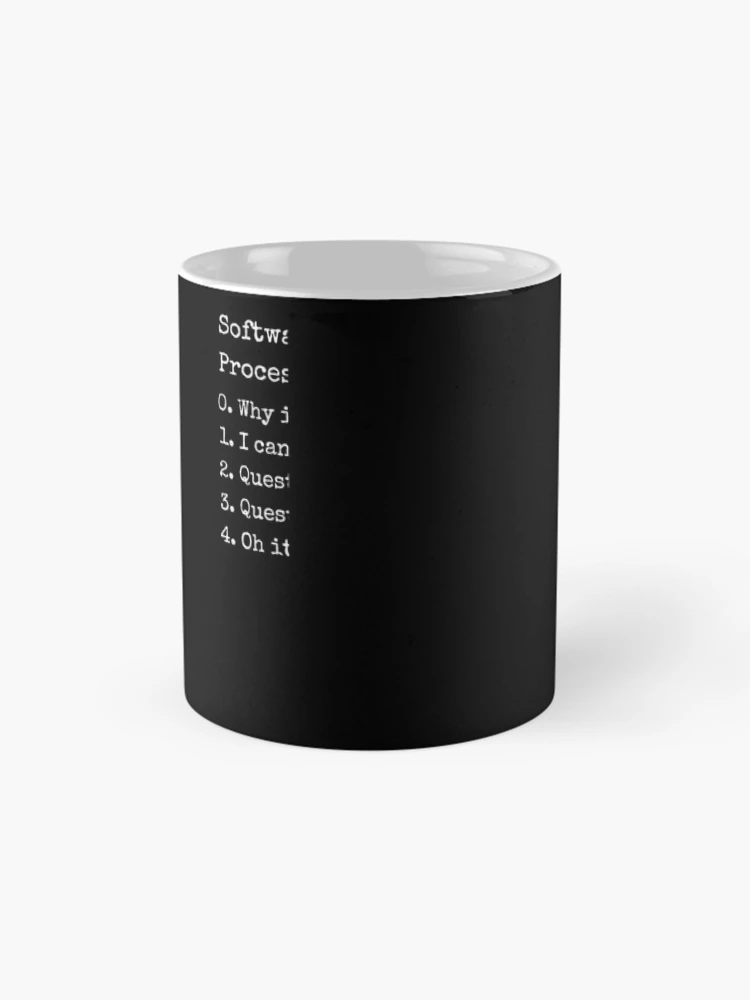 Thumbnail 4 of 6, Coffee Mug, Software development process Programmer funny coding coder designed and sold by snowry.