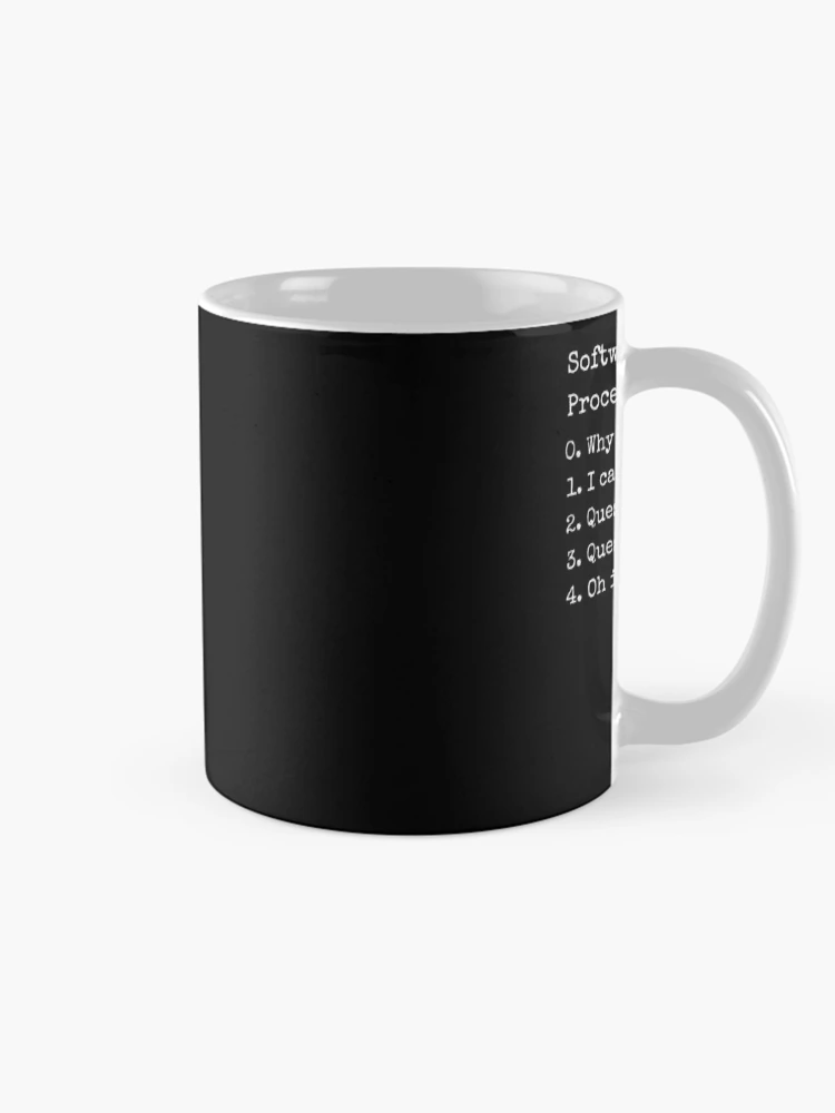 Thumbnail 3 of 6, Coffee Mug, Software development process Programmer funny coding coder designed and sold by snowry.