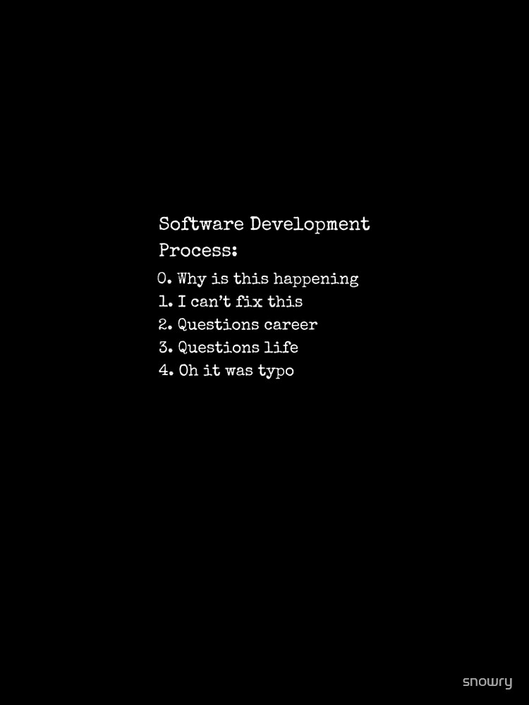 Thumbnail 5 of 5, A-Line Dress, Software development process Programmer funny coding coder designed and sold by snowry.