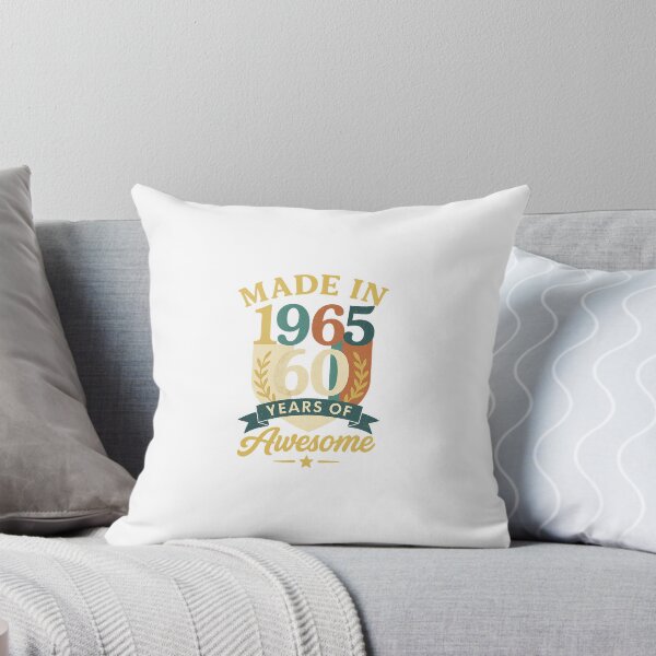Item preview, 1965 Birthday year 60 years of awesome gift idea  designed and sold by Joyfulventure12.