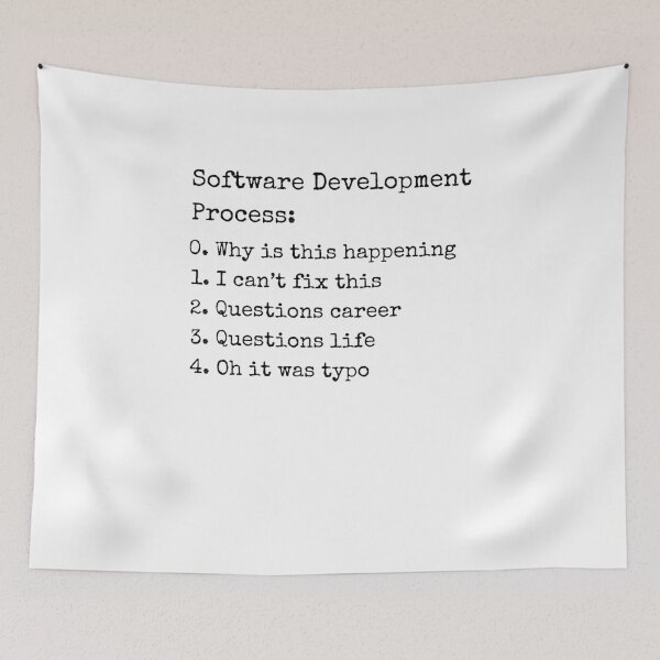 Item preview, Software development process Programmer funny coding humor designed and sold by snowry.