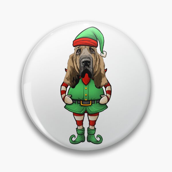 Item preview, Bloodhound Dog Christmas Elf designed and sold by whyitsme.