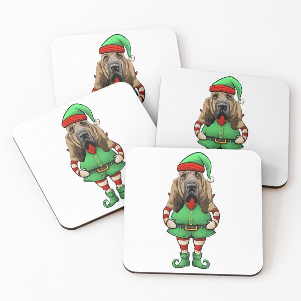 Item preview, Bloodhound Dog Christmas Elf designed and sold by whyitsme.