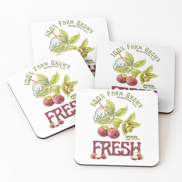 Item preview, Vintage Mangosteen Illustration – 100% Organic and Fresh Tropical Fruit Design designed and sold by Thehatinthecat.