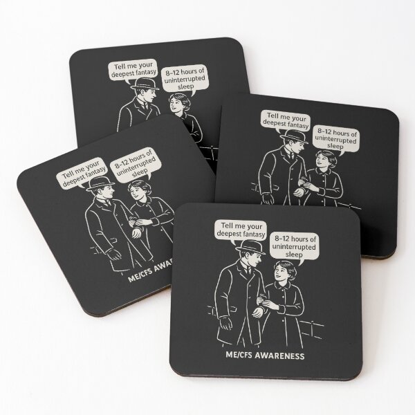 Item preview, ME/CFS AWARENESS - Vintage Humor - Deepest Fantasy 8-12 Hours of Sleep designed and sold by Darling DeDe.