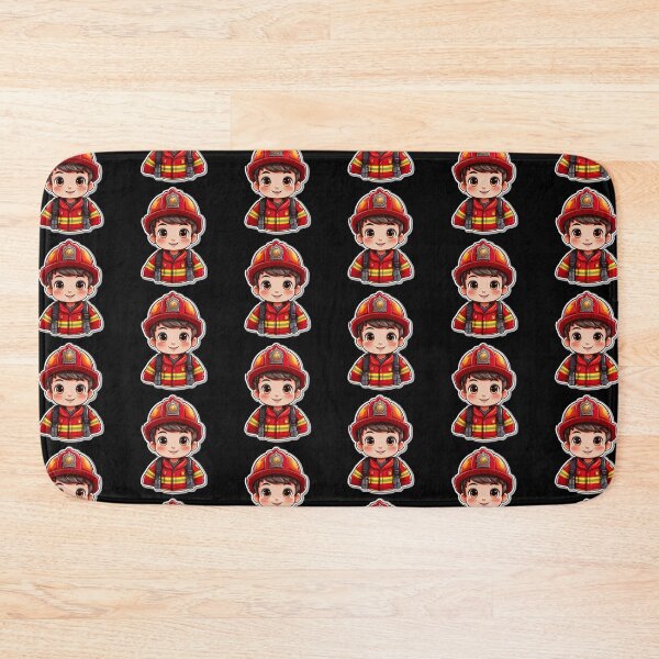 Item preview, Cute Adorable Fireman 1 designed and sold by JBGStickers.