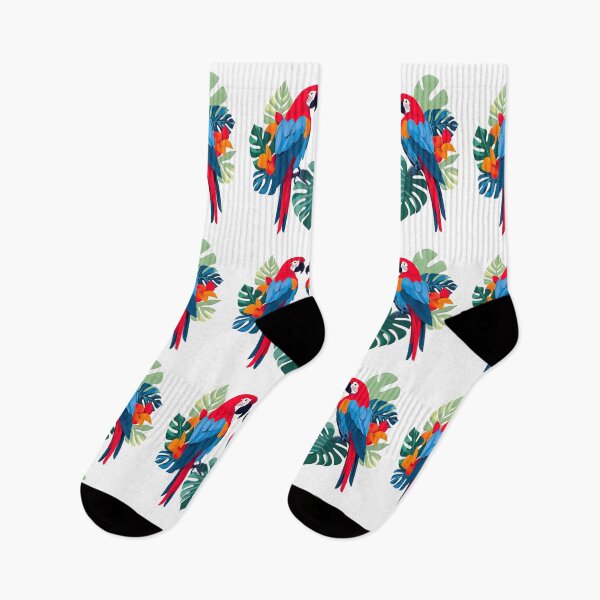 Item preview, cheese plant, parrots, botanical, house plant designed and sold by TrueArtVibes.