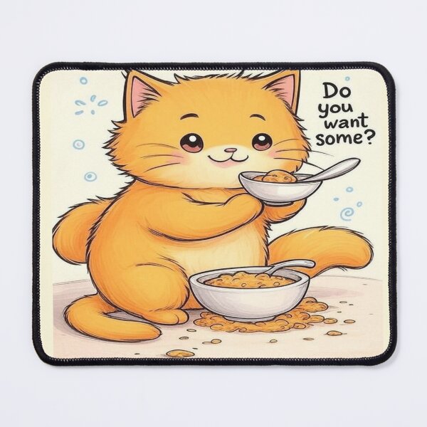 Item preview, A hungry cat designed and sold by P.L.U.T.O.