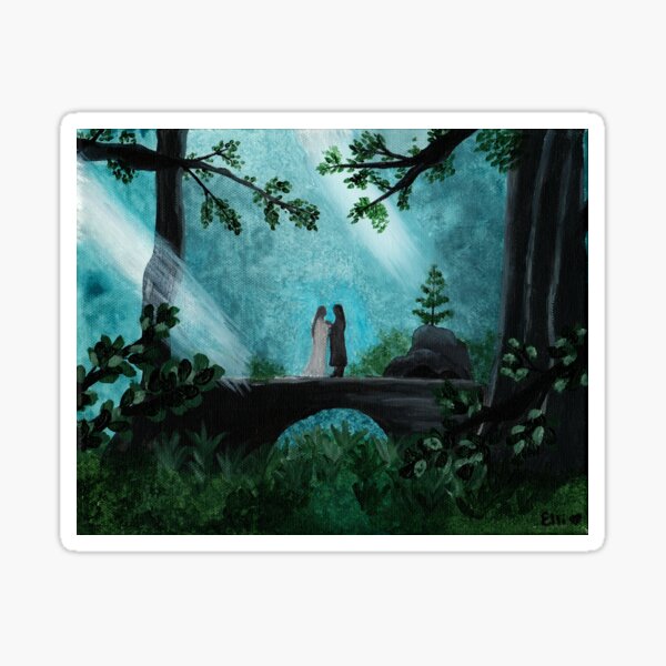 Item preview, Arwen and Aragorn Painting designed and sold by ElliPhotoandDesign.