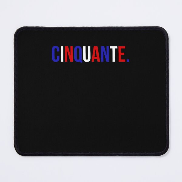Item preview, Cinquante. French flag Birthday cool 50th des soirées/party designed and sold by snowry.