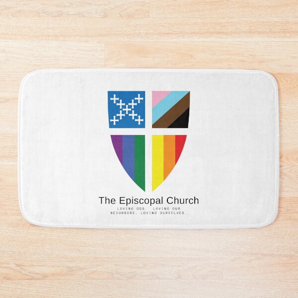 Item preview, Loving - Pride Shield - The Episcopal Church  designed and sold by Canterbury Episcopal Campus Ministry at Texas Tech University .