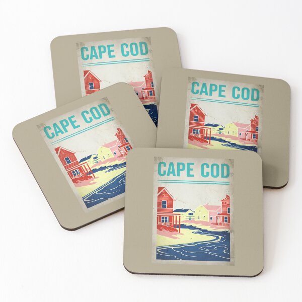 Item preview, Retro Cape Cod Beach Poster designed and sold by Rue Market.