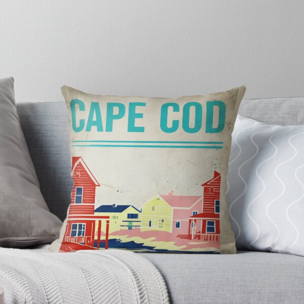 Item preview, Retro Cape Cod Beach Poster designed and sold by Rue Market.