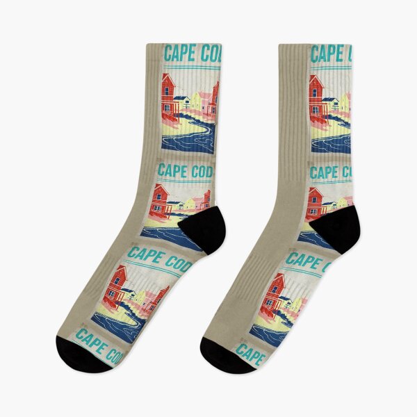 Item preview, Retro Cape Cod Beach Poster designed and sold by Rue Market.