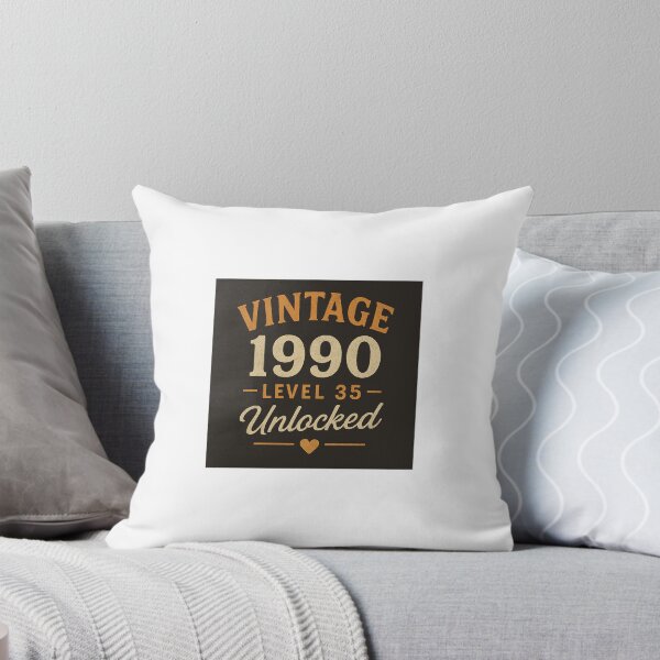 Item preview, 35th Birthday design - Vintage 1990 Level 35 unlocked - Birth year  designed and sold by Joyfulventure12.