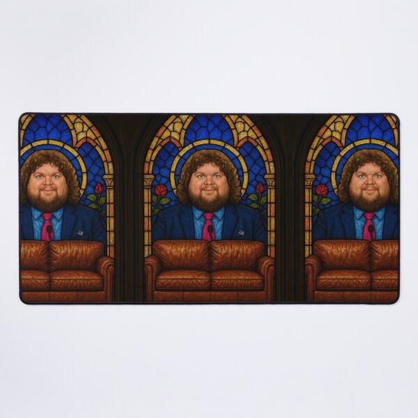 Item preview, Fat JD Vance Meme: Stained Glass Church Window designed and sold by muskitt.