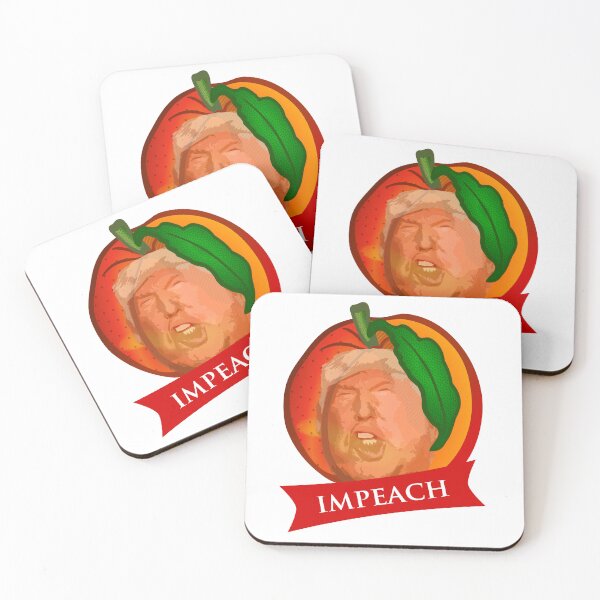 Item preview, Trump Peach Face with Impeach Banner Art designed and sold by SandyMDesigns.