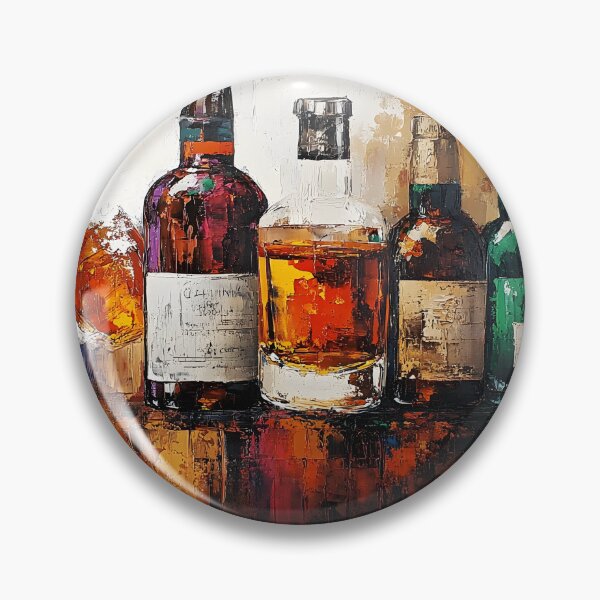 Item preview, Celebrate the Art of Whisky - Elegant Bottle Collection Glowing with Rich Colors and Light designed and sold by OlfactoART Studio.