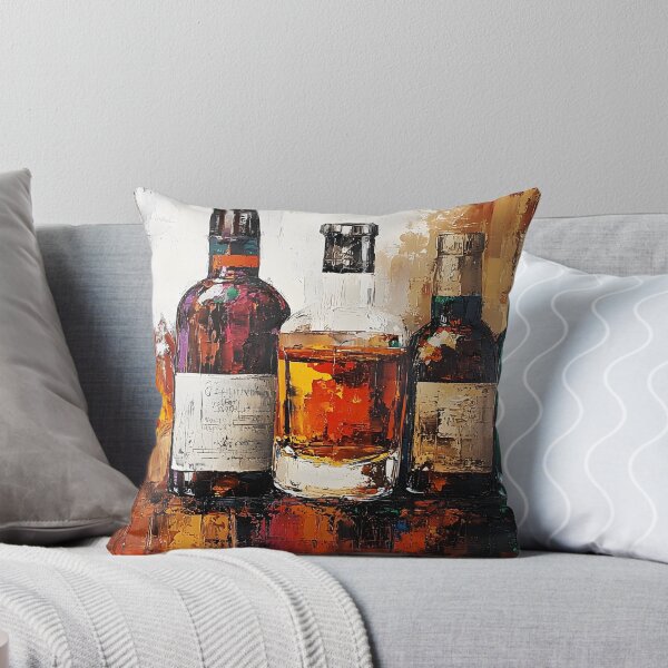 Item preview, Celebrate the Art of Whisky - Elegant Bottle Collection Glowing with Rich Colors and Light designed and sold by OlfactoART Studio.