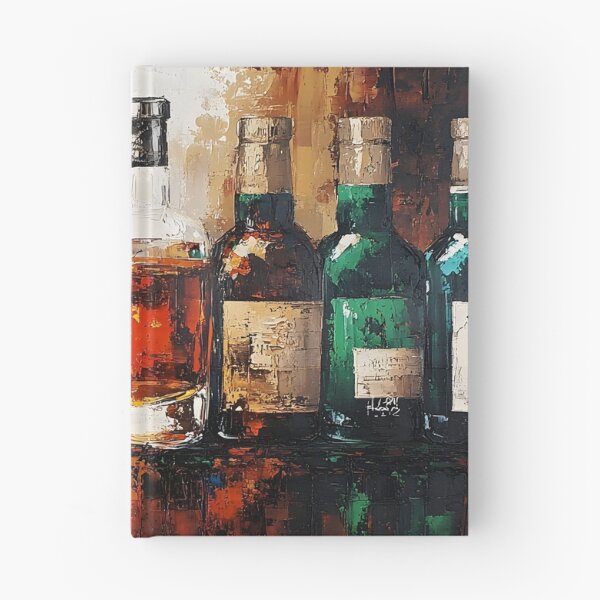 Item preview, Celebrate the Art of Whisky - Elegant Bottle Collection Glowing with Rich Colors and Light designed and sold by OlfactoART Studio.