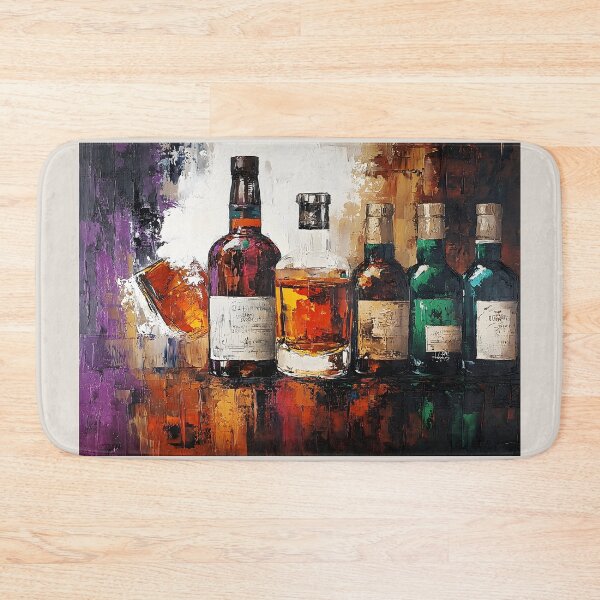 Item preview, Celebrate the Art of Whisky - Elegant Bottle Collection Glowing with Rich Colors and Light designed and sold by OlfactoART Studio.