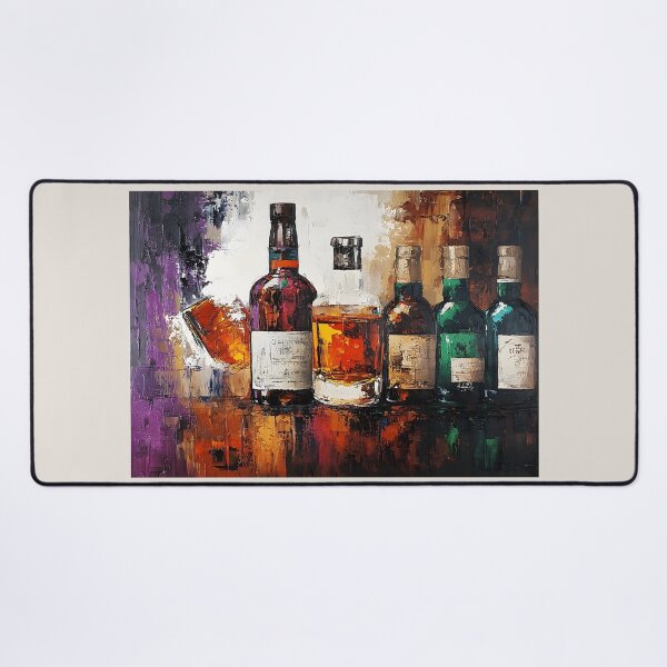 Item preview, Celebrate the Art of Whisky - Elegant Bottle Collection Glowing with Rich Colors and Light designed and sold by OlfactoART Studio.