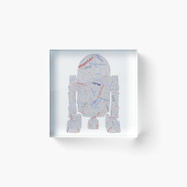 Item preview, R2D2 Phantom Menace Word Art designed and sold by SandyFeelings.