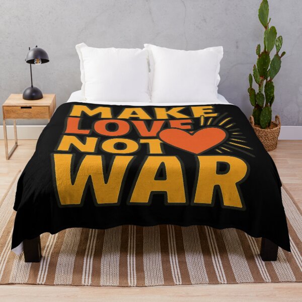 Item preview, Peace Over War – Retro Love Statement designed and sold by ArcadiaSilence.