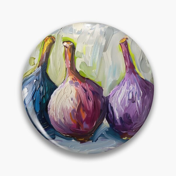 Item preview, Celebrate the Flavor of Color - Stylized Figs in Blue, Pink and Purple Expressive Abstract Energy designed and sold by OlfactoART Studio.
