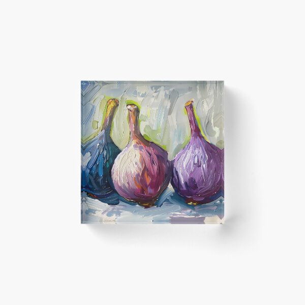 Item preview, Celebrate the Flavor of Color - Stylized Figs in Blue, Pink and Purple Expressive Abstract Energy designed and sold by OlfactoART Studio.