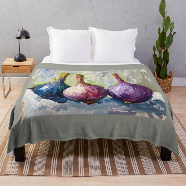 Item preview, Celebrate the Flavor of Color - Stylized Figs in Blue, Pink and Purple Expressive Abstract Energy designed and sold by OlfactoART Studio.
