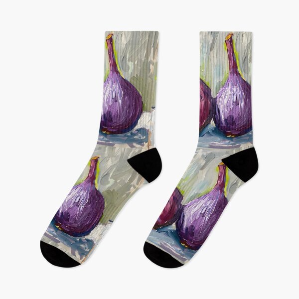 Item preview, Celebrate the Flavor of Color - Stylized Figs in Blue, Pink and Purple Expressive Abstract Energy designed and sold by OlfactoART Studio.