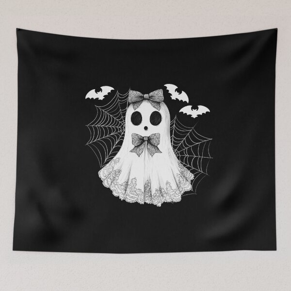 Item preview, Lace Halloween Ghost  designed and sold by ColorFlowArt.