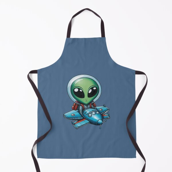 Item preview, Alien Pilot – Cartoon UFO Adventure designed and sold by Myra365Art.