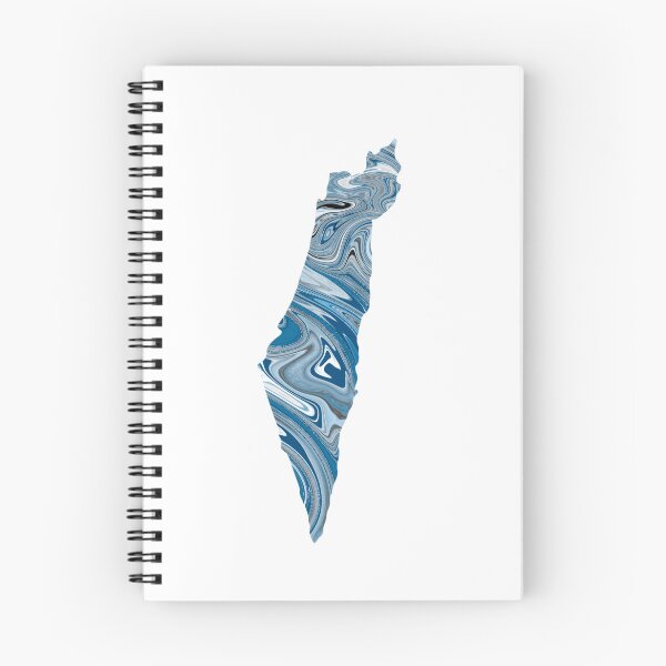 Item preview, Blue Swirl Israel Map  designed and sold by arielleinisrael .