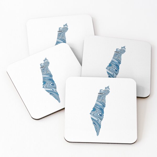Item preview, Blue Swirl Israel Map  designed and sold by arielleinisrael .