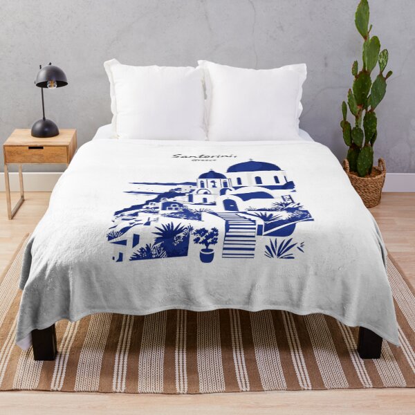 Item preview, Scenic View of Santorini, Greece designed and sold by Rue Market.
