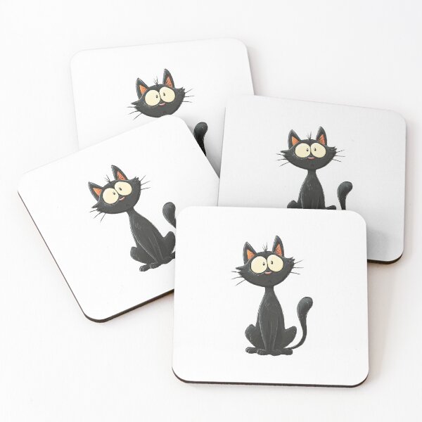 Item preview, Curious Midnight Cat Sticker designed and sold by Line Designs By Duck.