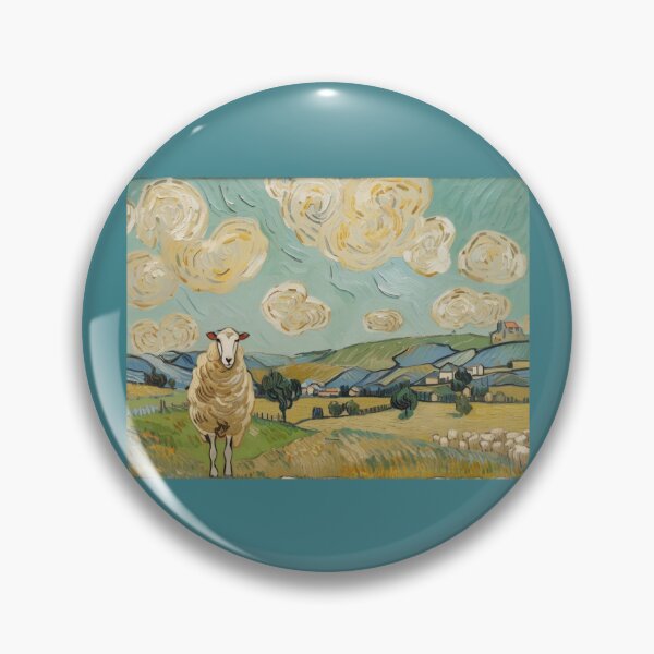 Item preview, sheep on dartmoor（photography + AI) designed and sold by artsmeow.