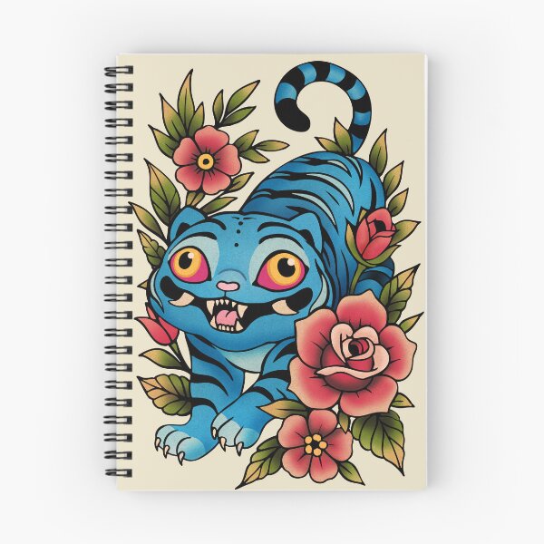 Item preview, Korean Blue Tiger Tattoo designed and sold by Ellador.