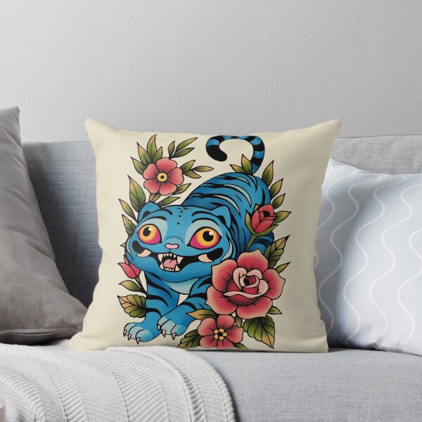 Item preview, Korean Blue Tiger Tattoo designed and sold by Ellador.