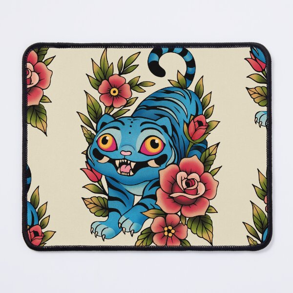 Item preview, Korean Blue Tiger Tattoo designed and sold by Ellador.