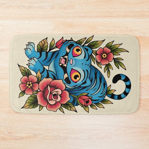 Item preview, Korean Blue Tiger Tattoo designed and sold by Ellador.
