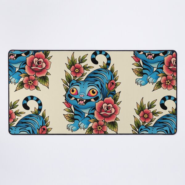 Item preview, Korean Blue Tiger Tattoo designed and sold by Ellador.