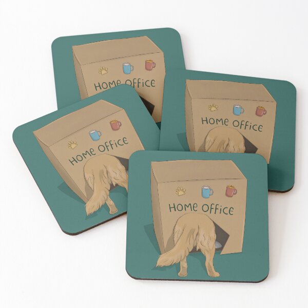 Item preview, Golden Retriever's Office designed and sold by Napxcha.