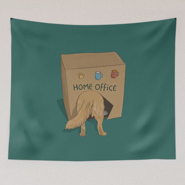Item preview, Golden Retriever's Office designed and sold by Napxcha.