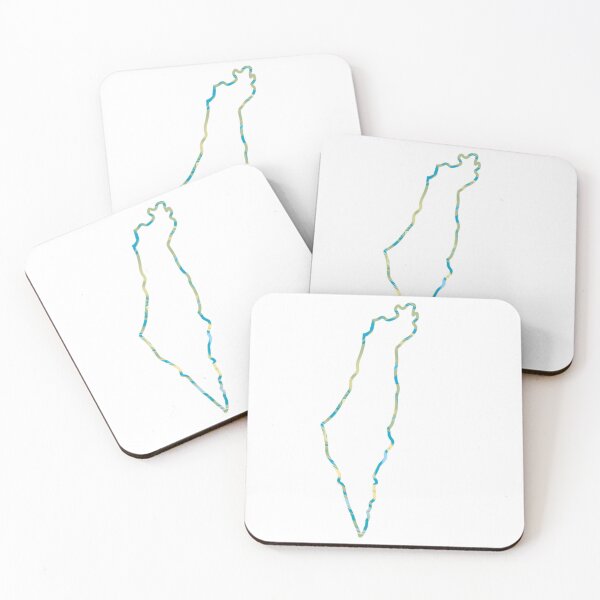 Item preview, Israel Map Outline with Colorful Pattern designed and sold by arielleinisrael .