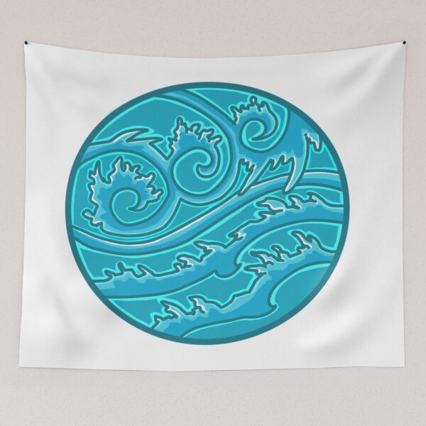 Item preview, Blue waves designed and sold by Artbychristian.