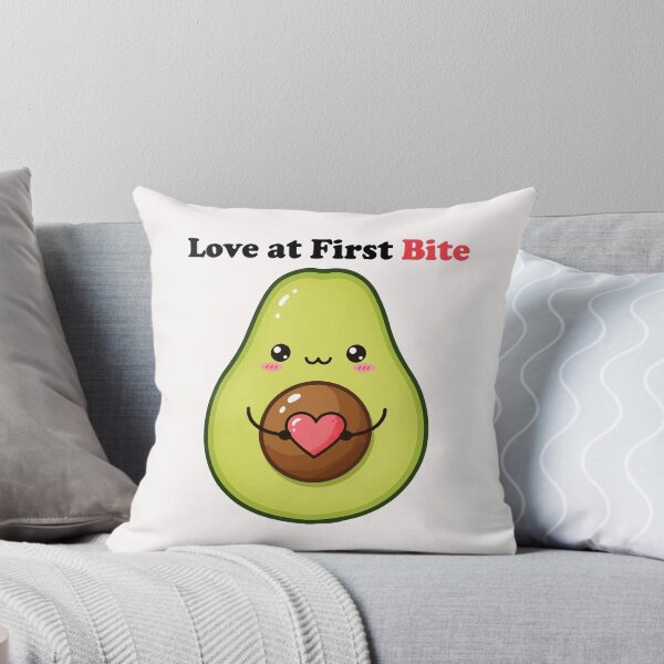 Item preview, Cute Avocado Love at First Bite Pun Kawaii Heart Design designed and sold by -DEEWOLF-.