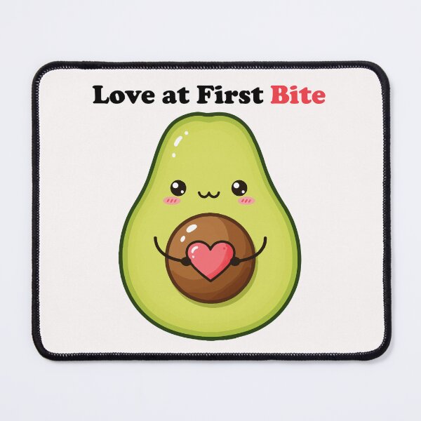 Item preview, Cute Avocado Love at First Bite Pun Kawaii Heart Design designed and sold by -DEEWOLF-.